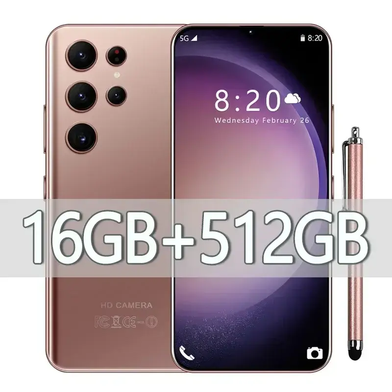 Miniaturebillede: New Original S24 Ultra Smartphone 7.3 Inch Full Screen Telephone 16GB+1TB 4G 5G 