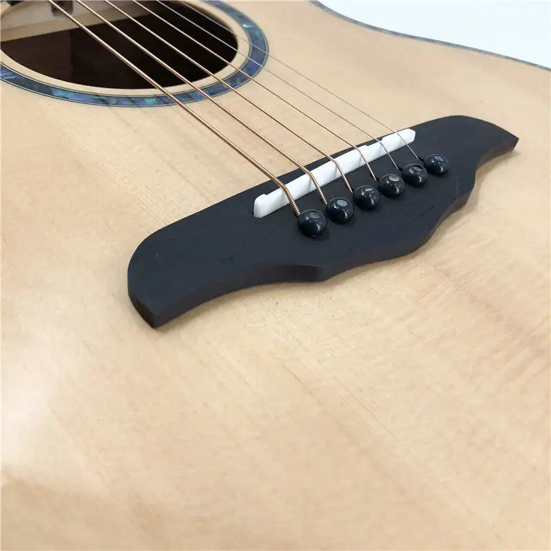Thumbnail: 38 Inch Spruce Wood Acoustic Electric Guitar Effects Made In China (Natural Colo