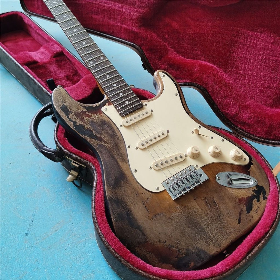 Miniaturebillede: Factory Customization Hand Made Antique Electric Guitar High-quality 6 String