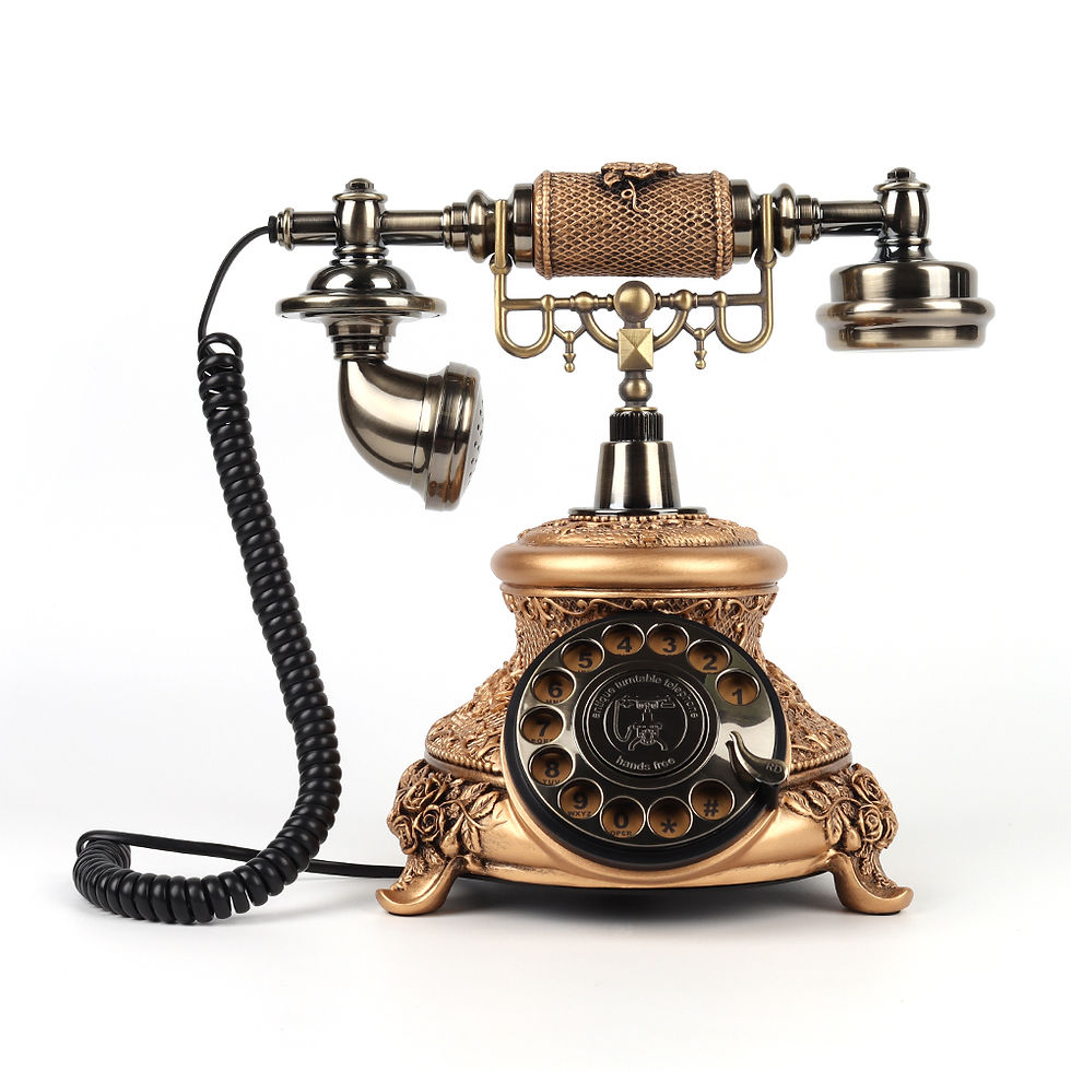 Miniaturebillede: CHEETA Bronze Antique Phone Vintage European Style Wedding Events Audio 