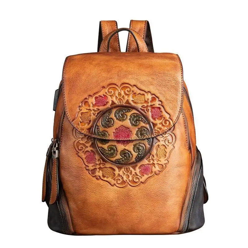 Pikkukuva: VOLASSS Vintage China Style Backpacks For Teenage Girls Bookbag Women Backpack G