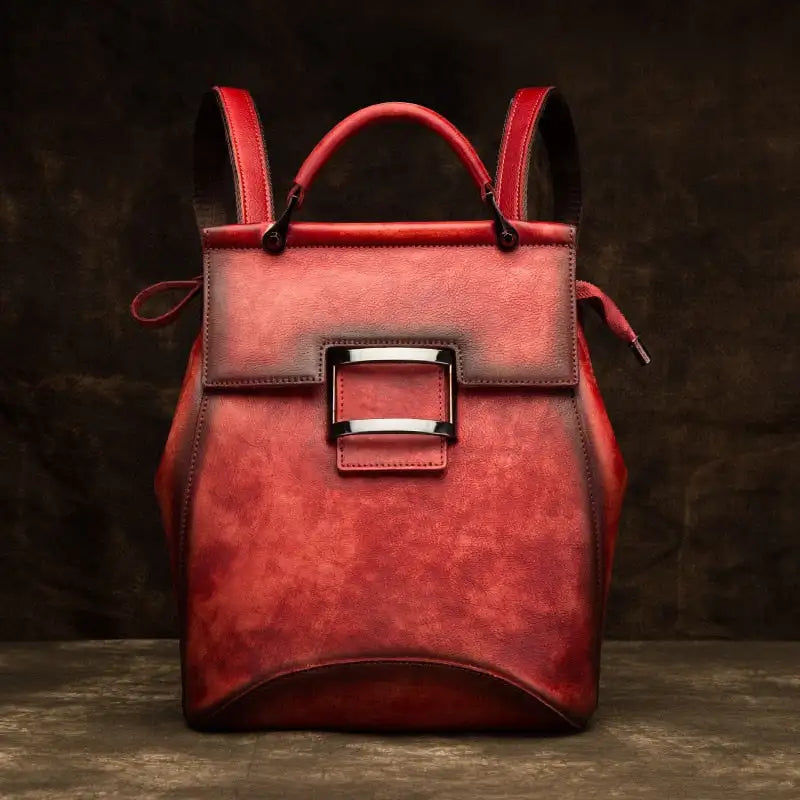Thumbnail: Motaora Women's Bag High Quality Vintage Backpack For Women Luxury Genuine Leath