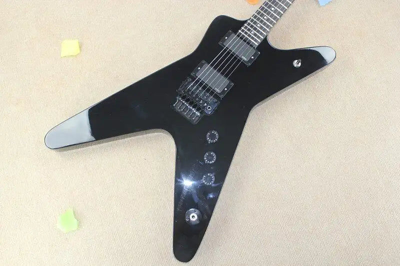Thumbnail: 6 cordes personnalisé Dean noir guitare électrique pick-up actif 6.21 (38 inches