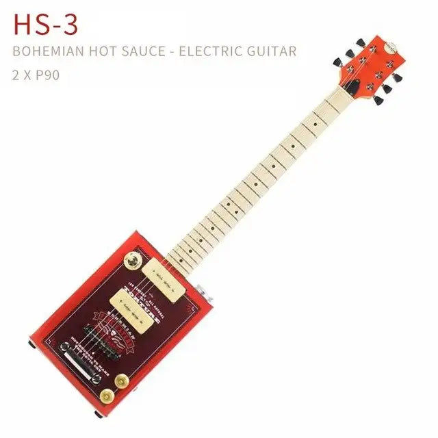 Miniaturebillede: Bohème Guitare Guitare Huile Peut Guitare Électrique-7 Modèles Disponibles