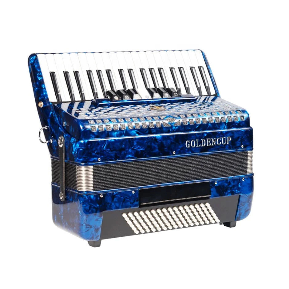 Miniatura: SEASOUND OEM 37 Keys 96 Bass 7+2 Registers Piano Keyboard Accordion Instrument A
