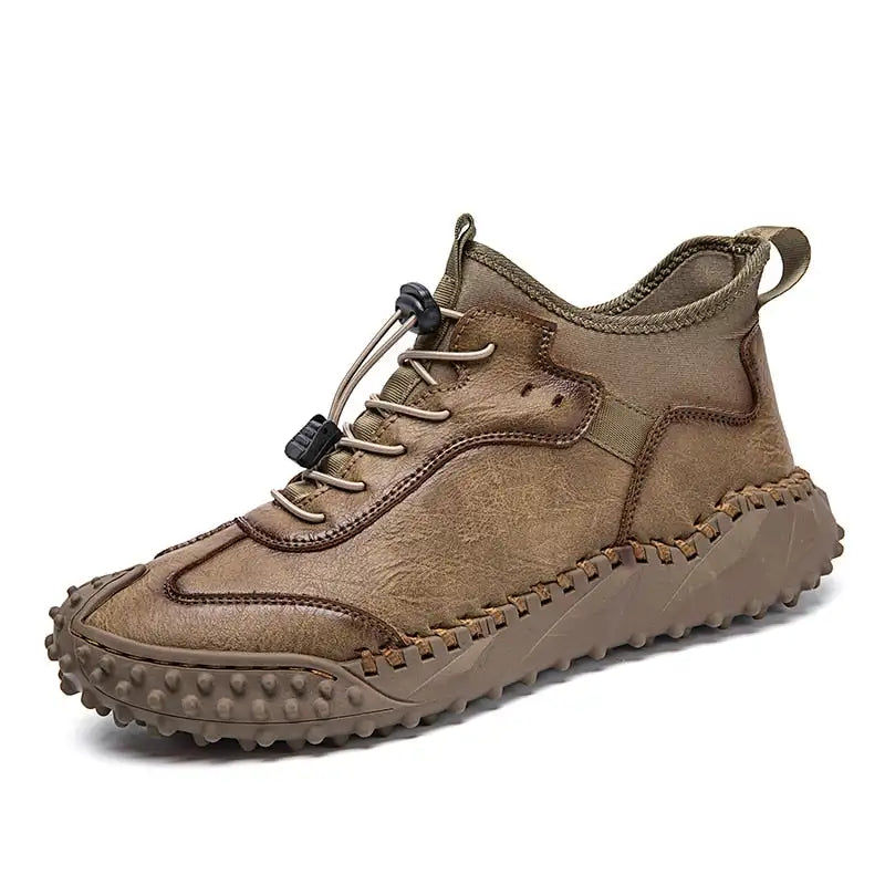 Thumbnail: Spring Autumn New Men's Casual Leather Shoes Comfortable Breathable Moccasin Han