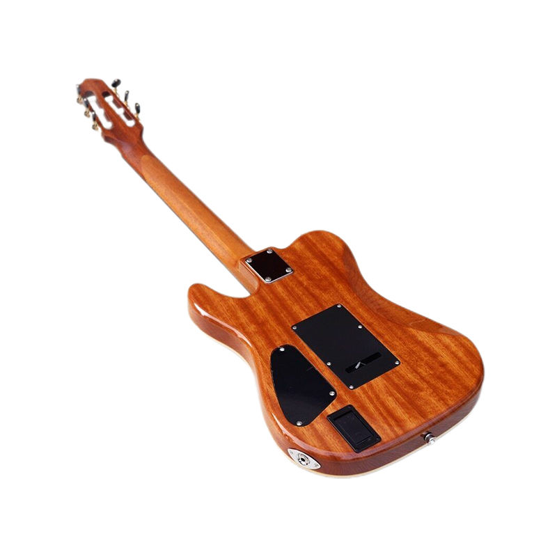Pikkukuva: Thin Body Silent Classic Guitar 22 Frets Solid Wood Red Cedar Top Classic Guitar