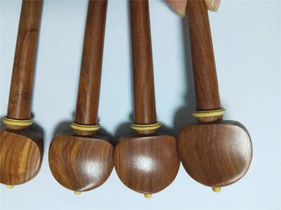 Thumbnail: 4 pcs Qualité Violoncelle Chevilles Ébène Chevilles ou Rose Bois Chevilles Dans 