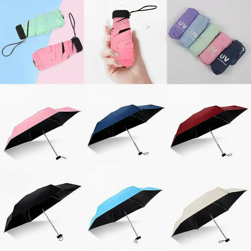 Miniaturebillede: Parapluie de poche Anti UV | Mini parapluie pliant, coupe-vent, léger, Mini para