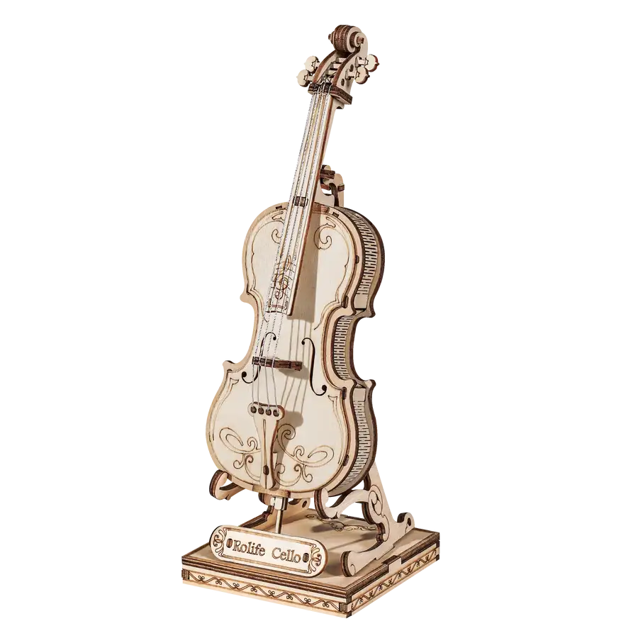 Miniatura: Robotime 4 Kinds DIY 3D Musical Instrument Wooden Puzzle Game Assembly Saxophone