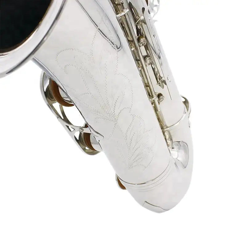 Miniatura: SEASOUND OEM Professional Silver Tenor Saxophone Woodwind Instrument JYTS103S
