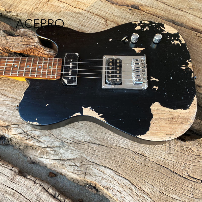 Thumbnail: Acepro-Ash Body Relic Electric Guitar, Grover Tuners