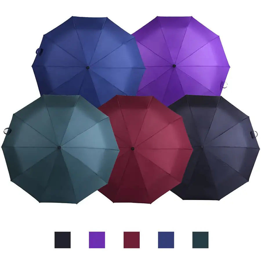 Miniaturebillede: Inversé inversé parapluie pliant Double couche Opaque parapluies tissu Protectio