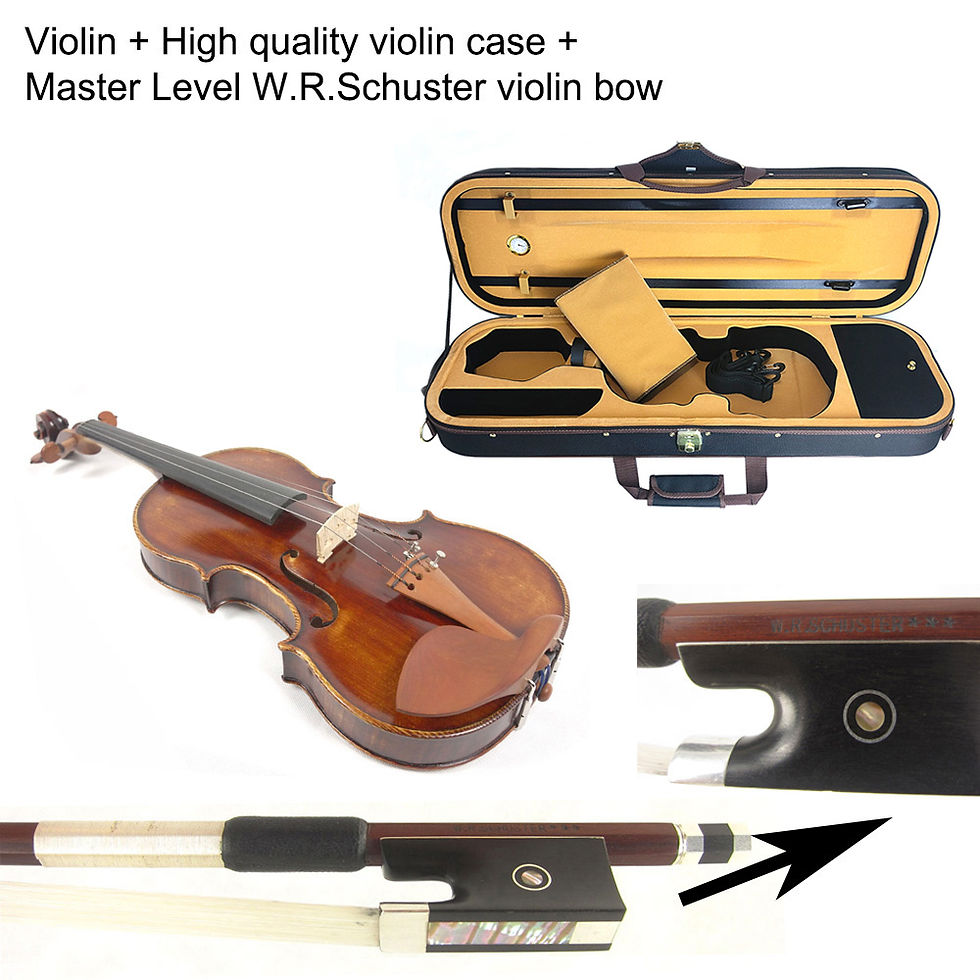 Miniatura: Master Violin 4/4 Size #3132 Russian Spruce Stradivarius Handmade Oil Antiqued