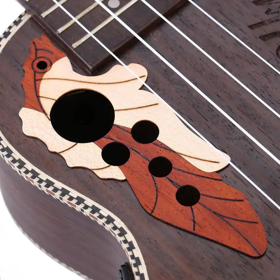 Thumbnail: Ammoon 21/23 pouces 15 frettes ukulélé Ukelele Uke corps en palissandre 4 cordes