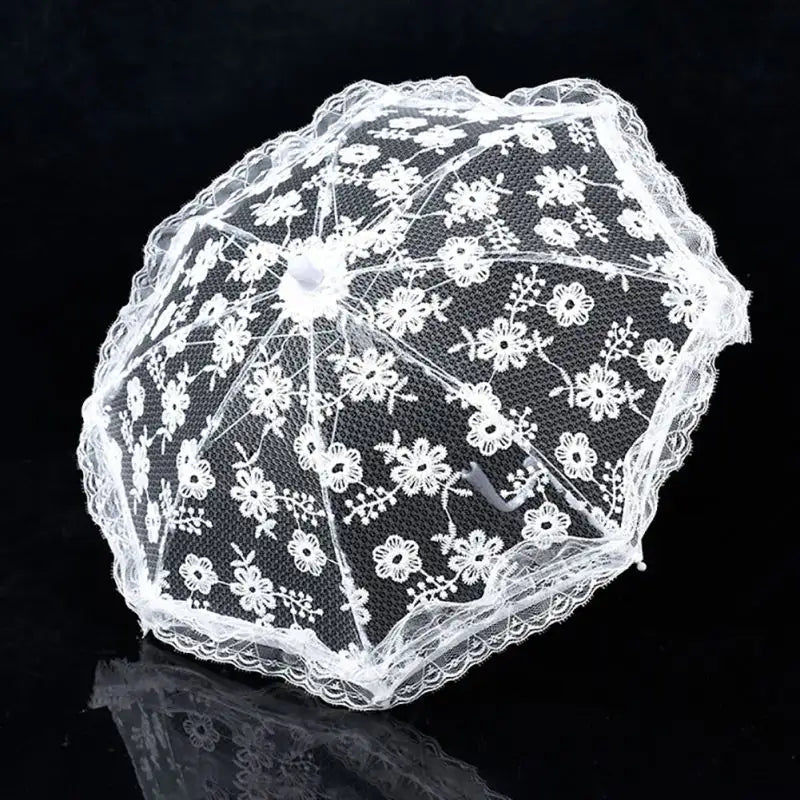 Miniaturebillede: Parapluie d'événements en dentelle | Parapluie de tournage de mariage, accessoir