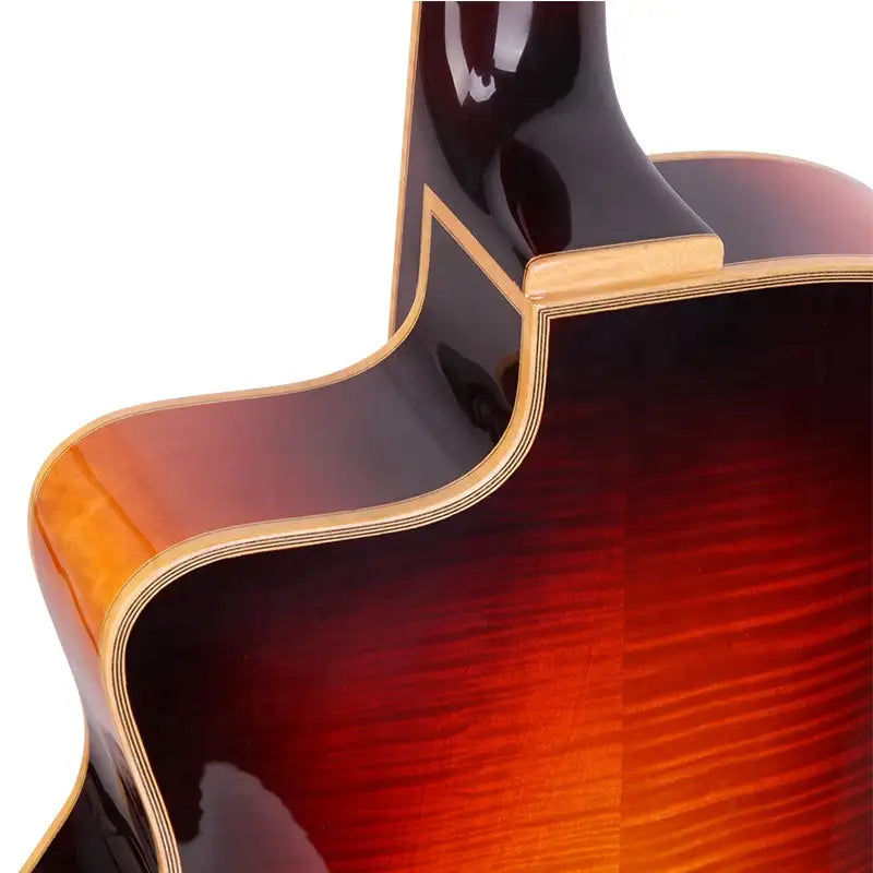 Miniatura: Handmade jazz gypsy guitars in stock (Sun color)