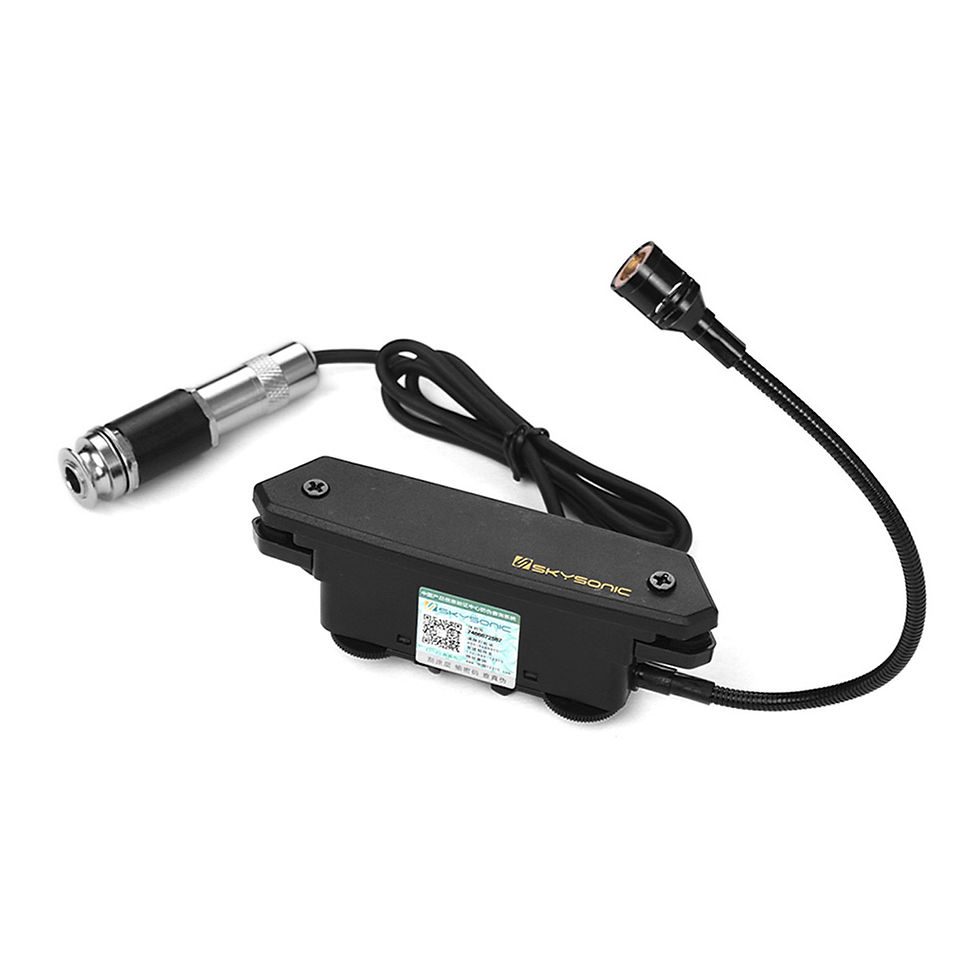 Miniatura: SKYSONIC T-902 Acoustic Guitar Active Soundhole Pickup Magnetic + Microphone Dua
