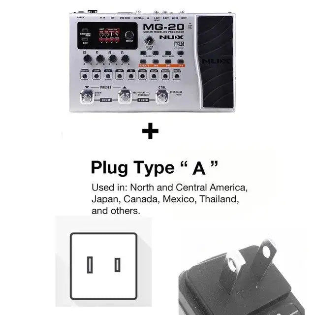 Thumbnail: NUX MG-20 Électrique Guitare Modélisation Processeur Multi Effets Guitare Pédale