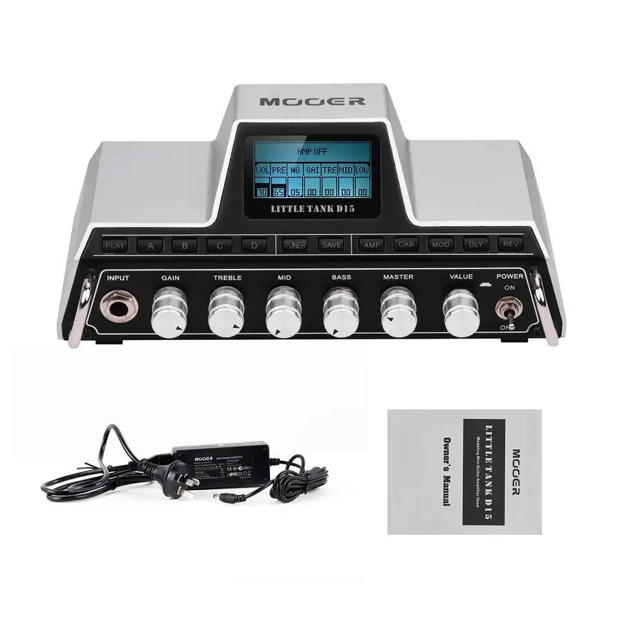 Thumbnail: MOOER Little Tank D15 Modeling Mini Guitar Amplifier Head 25 Amp Models 20 Cabin
