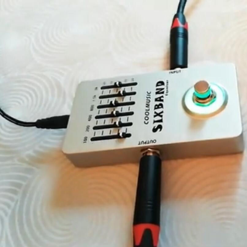 섬네일: Electric & Acoustic Guitar Pedal 6-Band Equalizer EQ Effect Full Metal Shell Tru