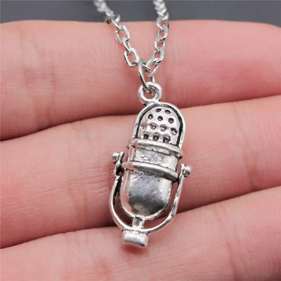 Thumbnail: 21 Styles New Fashion Music And Dance Necklace Drum Guitar Musical Note Micropho