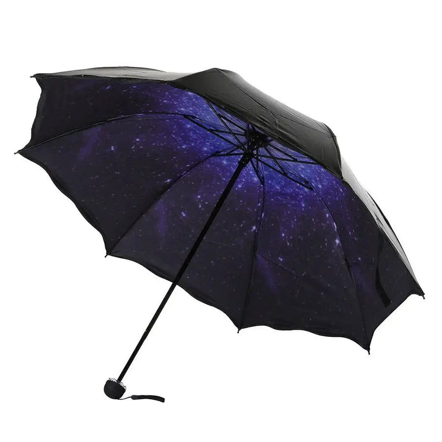 Miniatyrbild: Parasol de voyage pliant pluie coupe-vent parapluie pliant Anti-UV soleil/pluie 