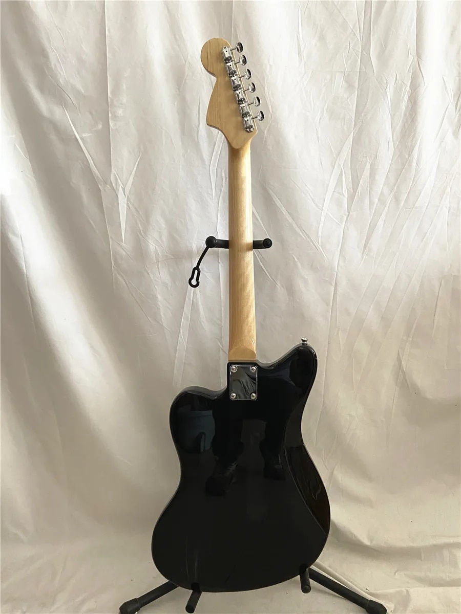 Μικρογραφία: High quality custom Black Jazz Electric Guitar p90 pickup trill free shipping