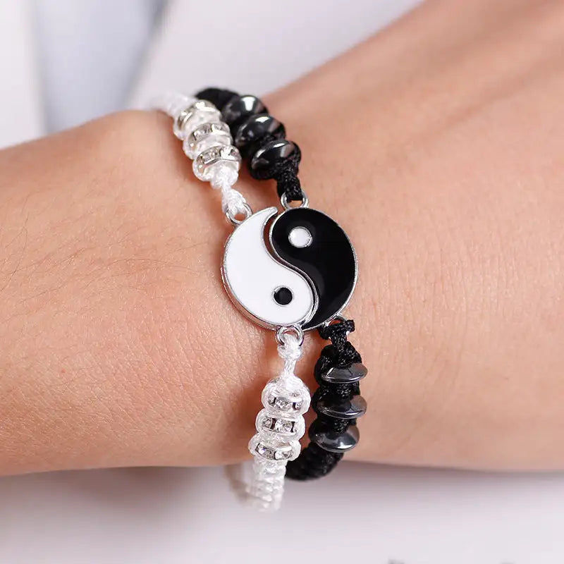 Miniatura: Yin Yang Tai Chi Bracelet Adjustable Matching Taiji Trigram Cord Bracelets Jewel