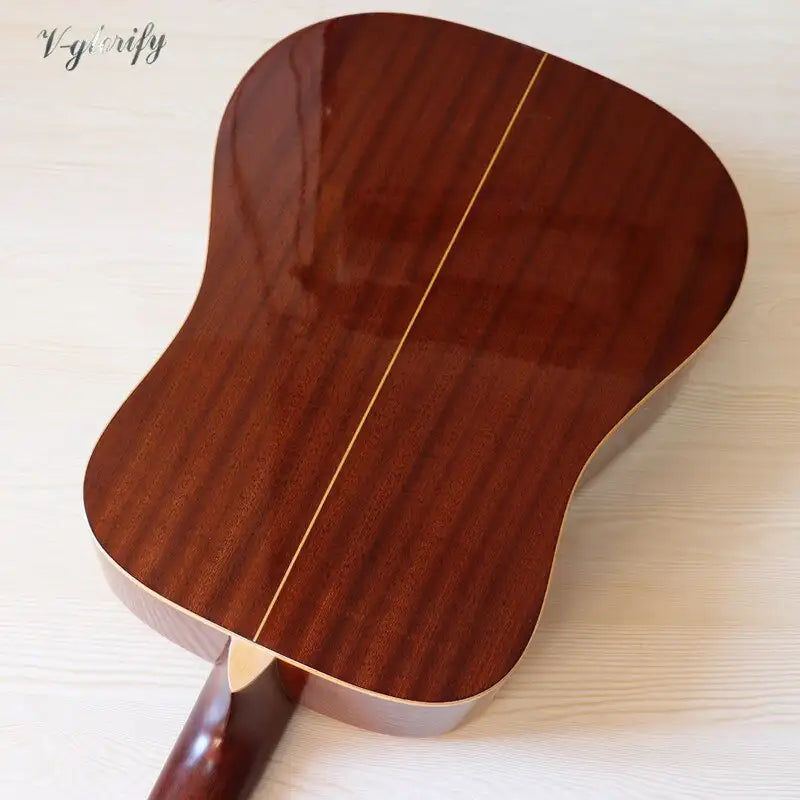 Miniaturbild: Guitare occidentale 12 cordes pleine guitare électrique acoustique en bois massi