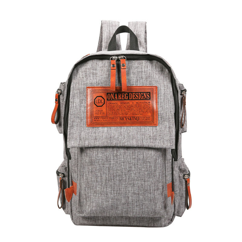 Miniatyrbild: Coréen Toile Sac À Dos, grande capacité voyage ordinateur, sac à dos