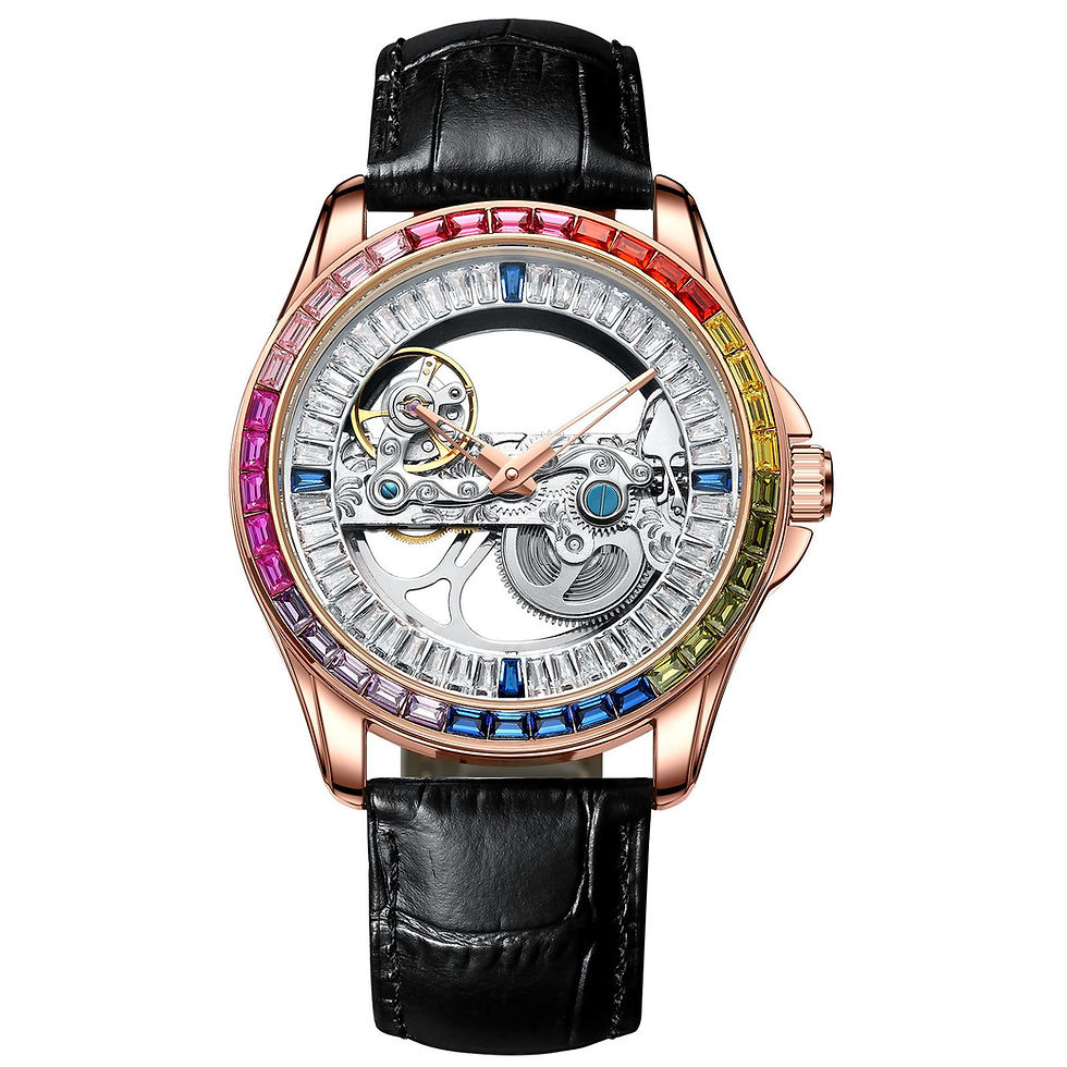 Thumbnail: Men's Hollow-out Automatic Mechanical Watch
