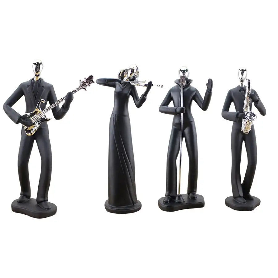 Miniatura: Figurine Statue Musical Gifts Music Decor Musician Sculpture for Home Souvenirs 