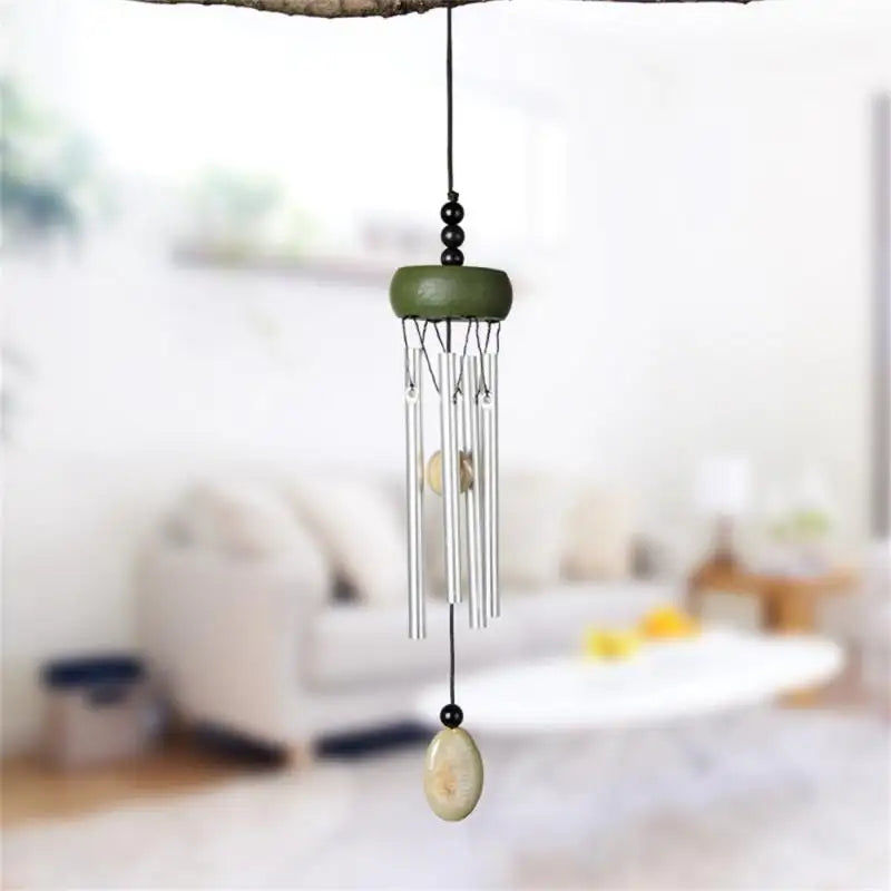 Miniaturbild: Metal Pipe Wind Chime Gift Handmade Natural Log Indoor And Outdoor Use Good Wish
