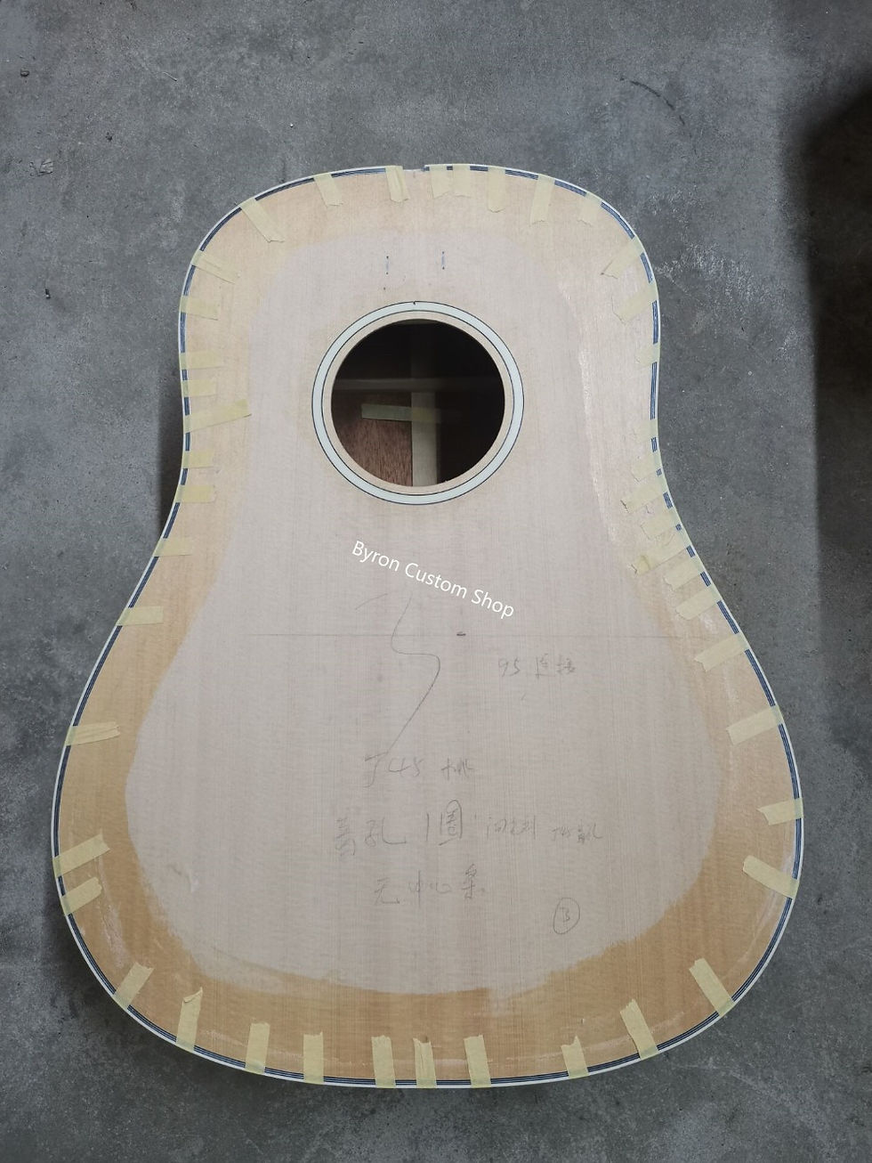 Miniatura: J45 style custom acoustic guitar slope-shoulder dark vintage sunburst acoustic g