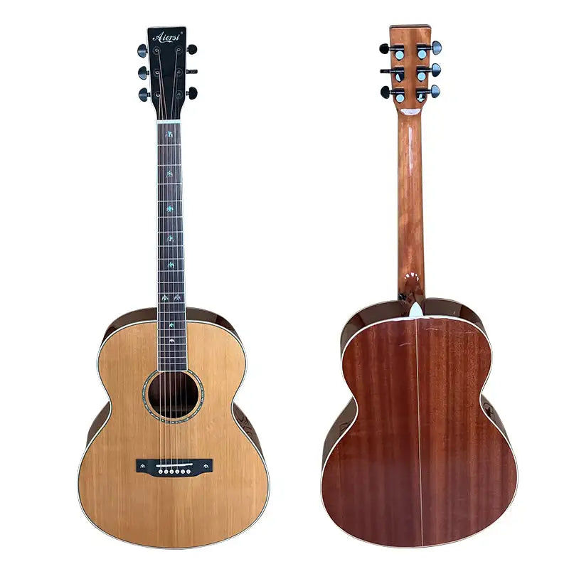 Miniatura: Aiersi brand new design handmade custom manhogany Olson body acoustic guitar
