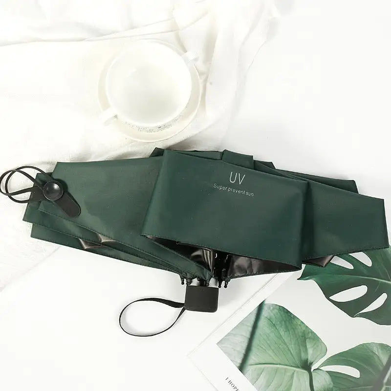 Miniaturebillede: Mrosaa petit mode pliant parapluie pluie femmes cadeau hommes Mini poche Parasol