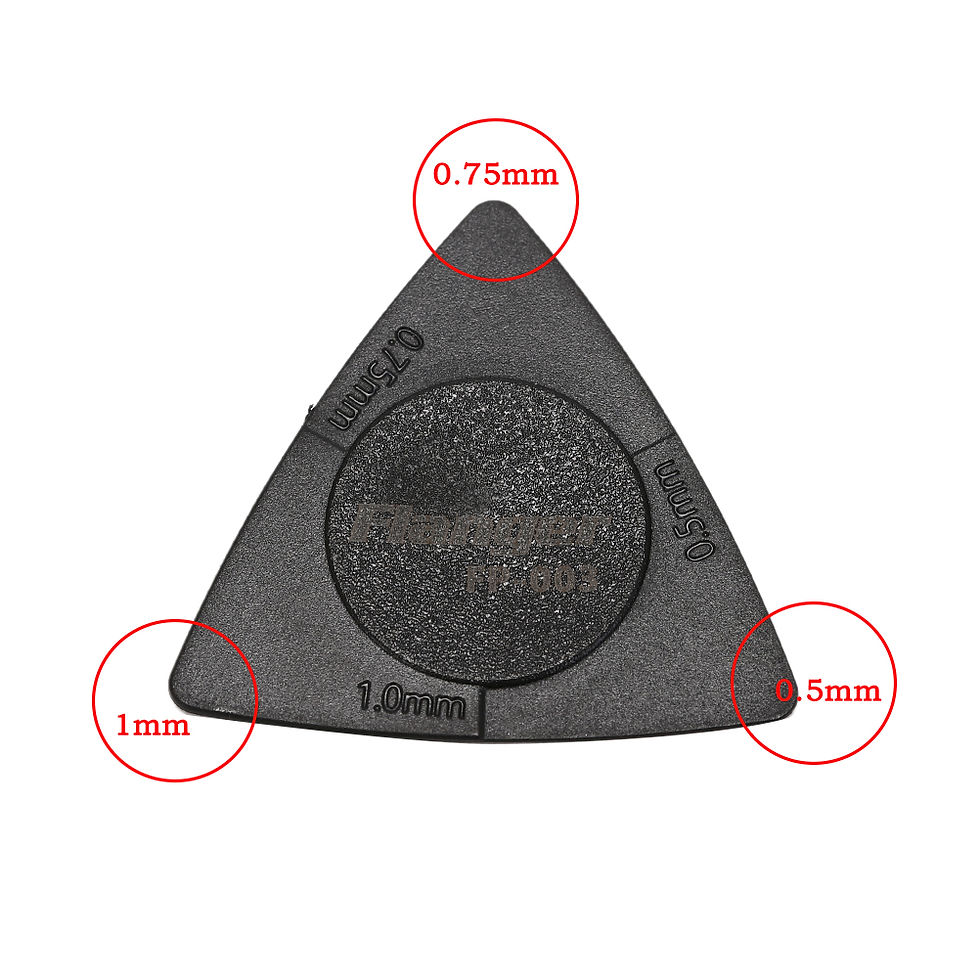 Thumbnail: 10pcs Plastic Steel Material Anti Wear Durability Plectrum Non-slip Black Guitar