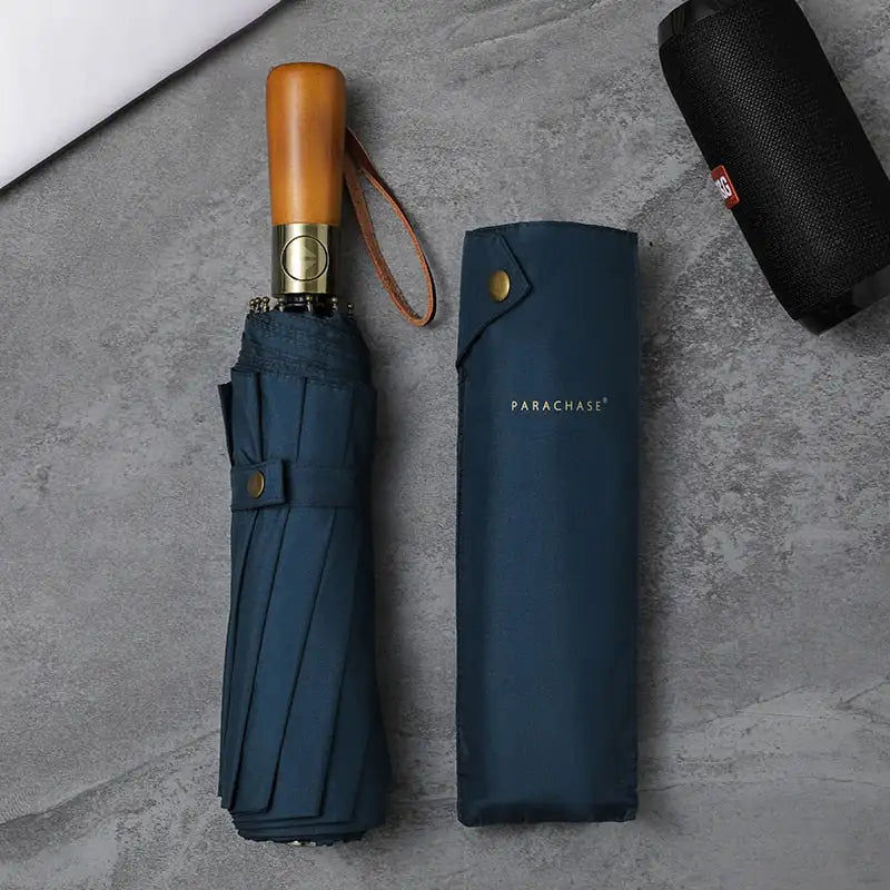 Thumbnail: Parachase Automatic Umbrella Rain Women Men 115cm Double Layer Windproof Umbrell