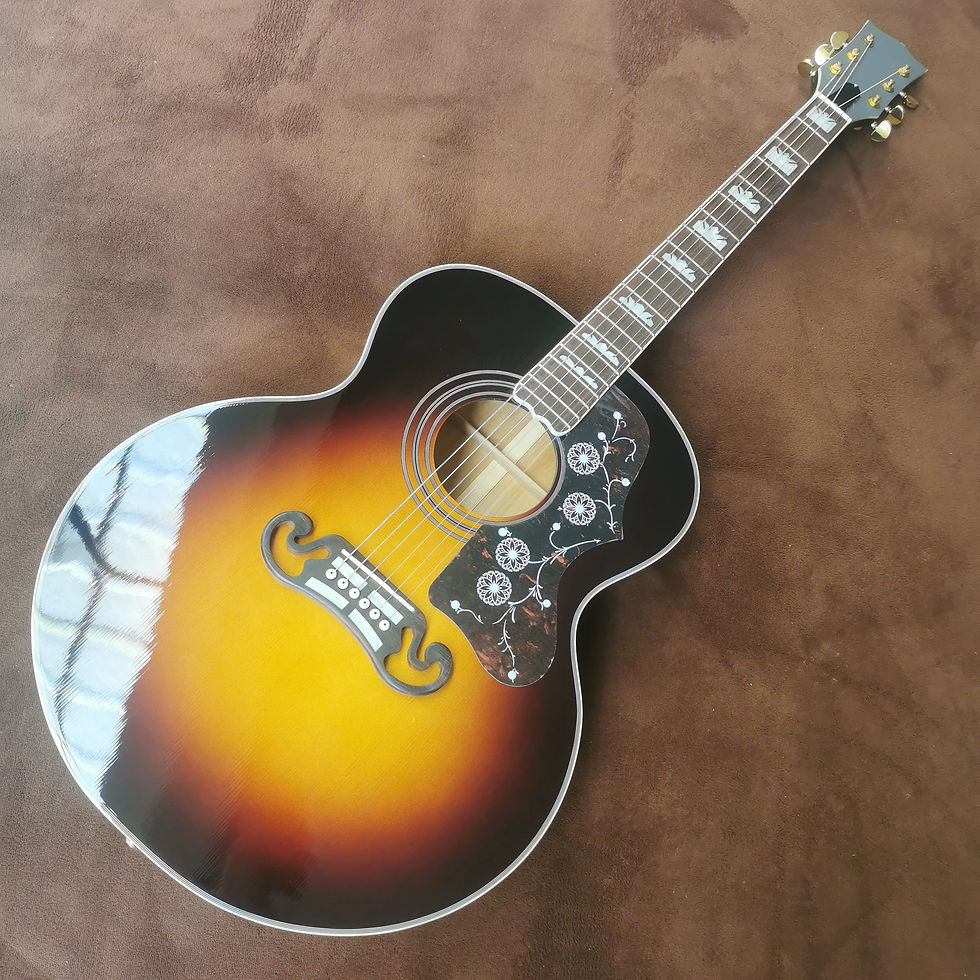 Miniatyrbilde: 43 inch sunset solid wood profile J200 series acoustic acoustic guita