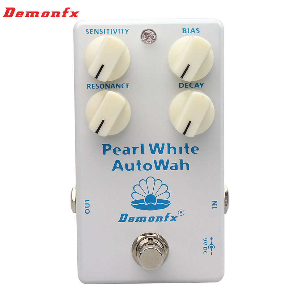 Miniatura: NEW High Quality Pearl White Auto Wah Effect Pedal AutoWah With 4 Knob True Bypa