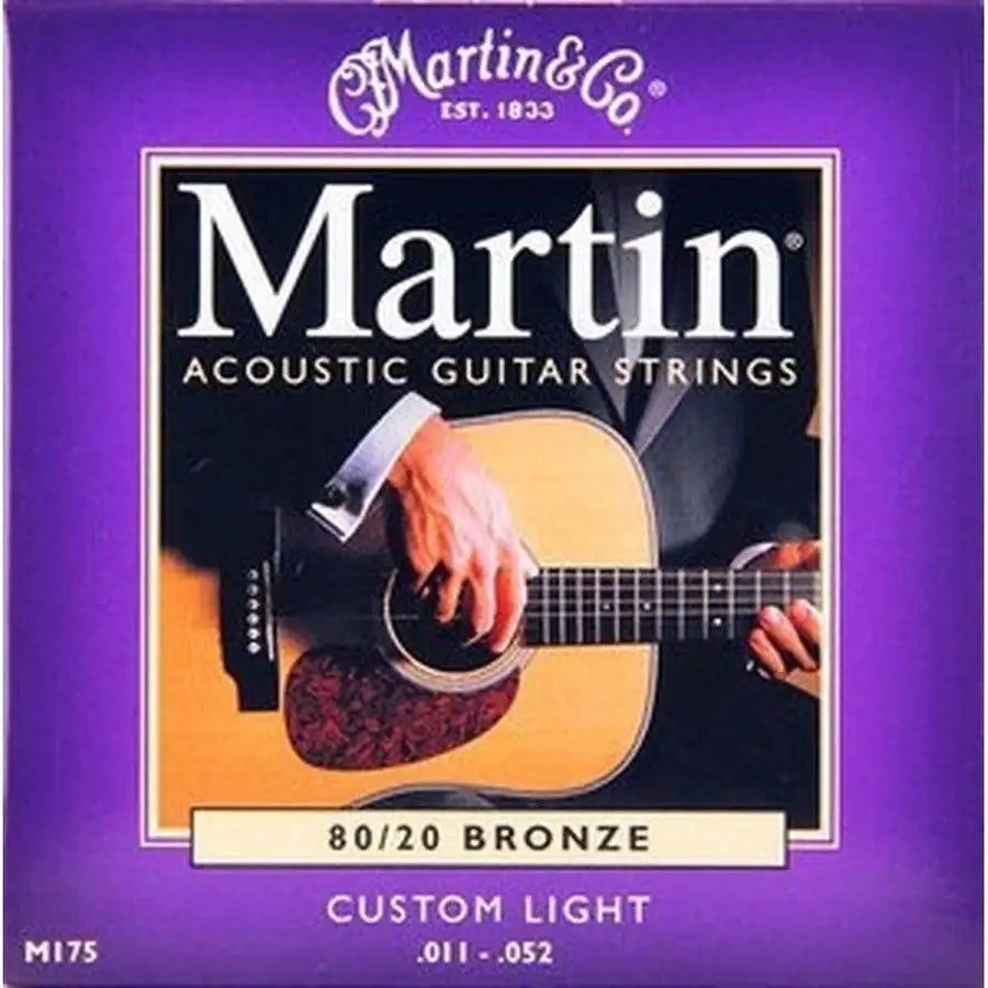 Miniatyrbild: Pro Martin M170 Acoustic Guitar Strings Extra Light 80/20 BRONZE