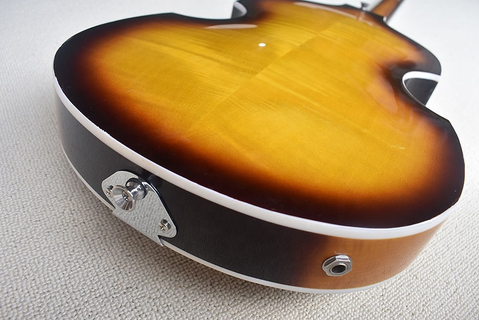 Miniaturebillede: Flyoung Tobacco Sunburst Left Handed 4 Strings Electric Bass Guitar Maple Body