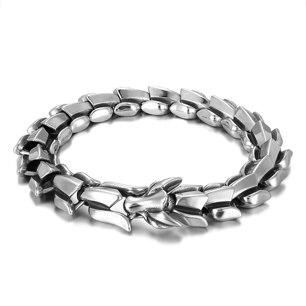 Miniatura: Titanium Steel Men's Stainless Steel Keel Bracelet