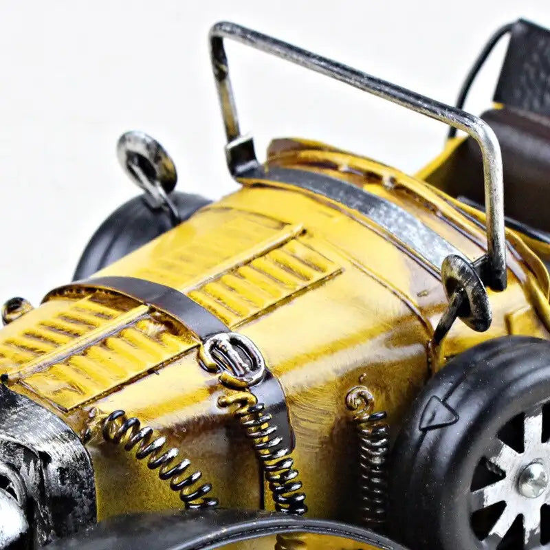 Thumbnail: Vintage Handmade Classic Car Model Ornaments Iron Crafts Vehicle Figurines Retro