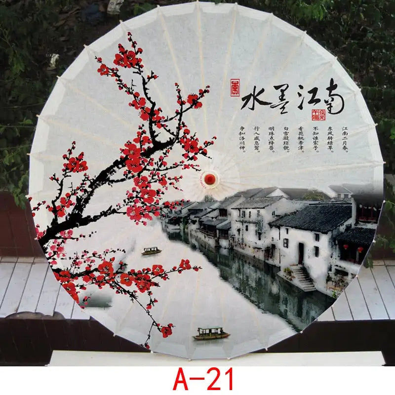 Miniatura: Parapluie Vintage chinois imprimé en soie danse | Plafond de Performance, outil 