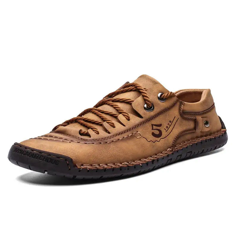 Μικρογραφία: New Men's Casual Shoes Summer Breathable Leather Shoes Men's Classic Men Handmad
