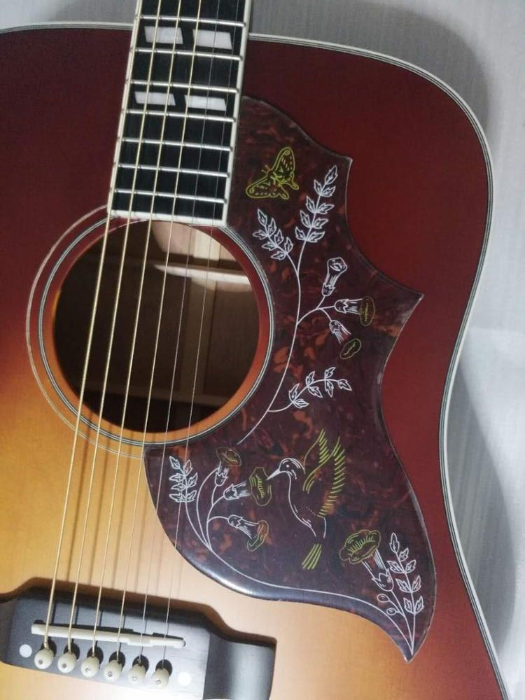 Μικρογραφία: free shipping upgrade quality vintage tobacco burst acoustic guitar dreadnought 