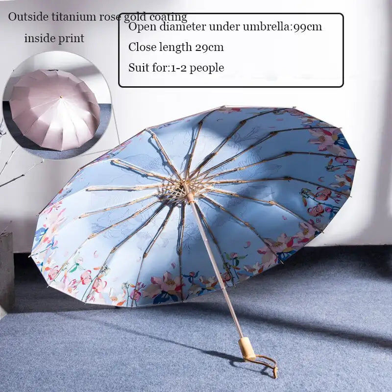 Miniaturebillede: Parapluies pliants Anti UV pour femmes | Parapluie, pluie, Style japonais, titan