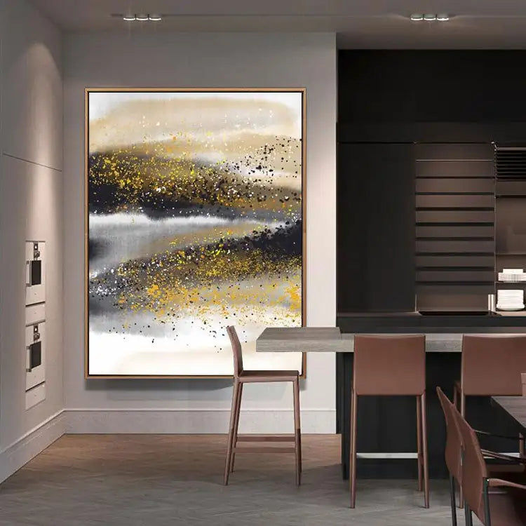 Miniature : Handmade Big Size Canvas Wall Art Frame Picture Heavy Texture Tecnicas Painting 